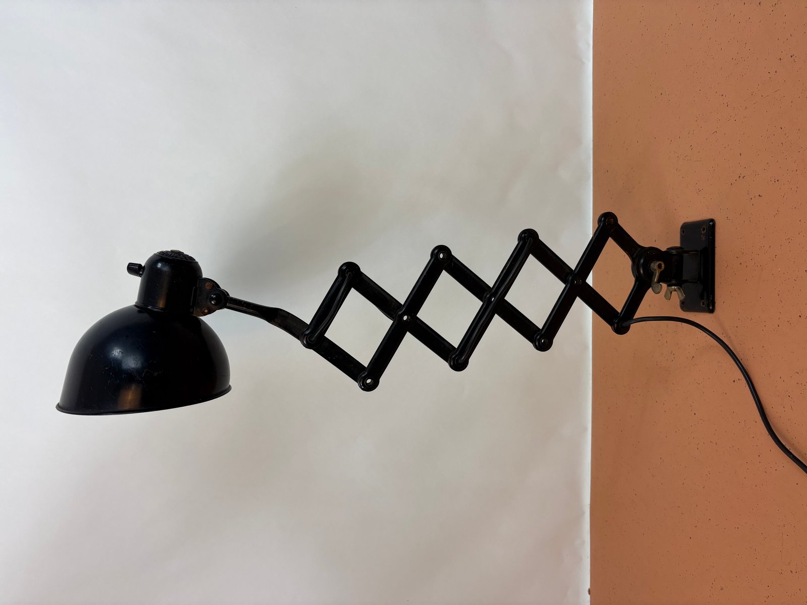 Model 6718 Scissor Wall Lamp by Christian Dell for Kaiser Idell, 1930s ...