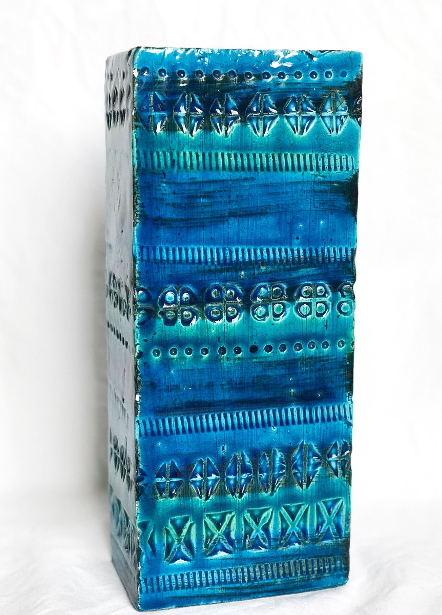 Rimini Blue Vase Set by Aldo Londi for Bitossi, 1960s, Set of 2 for ...