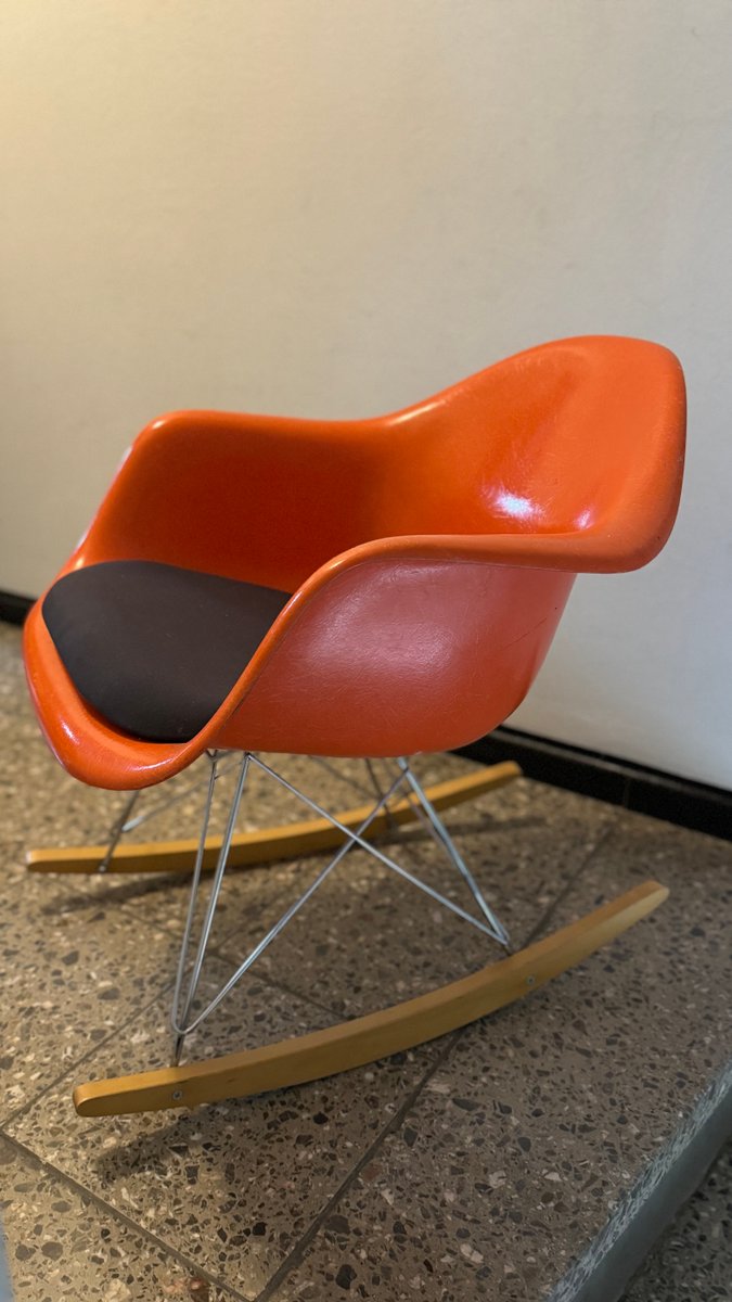 Vintage RAR Rocking Chair by Charles & Ray Eames for Herman Miller ...