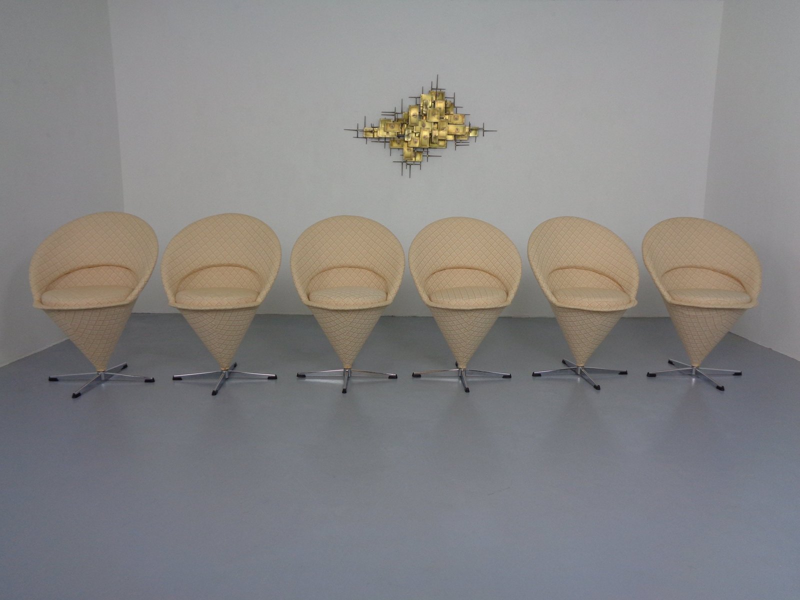 Lot de 6 chaises Verner Panton - Ameublement