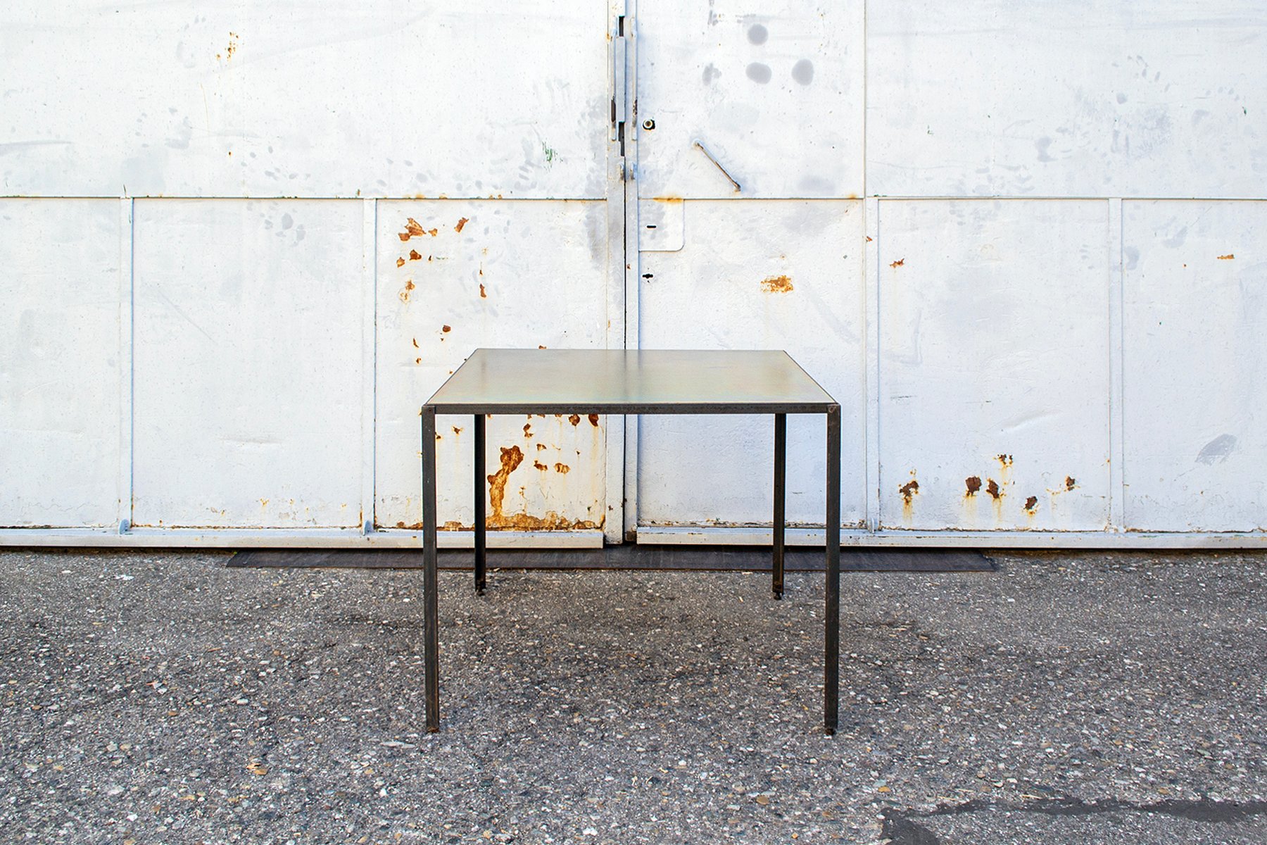 Iron and Galvanized Sheet Metal Table by Toni Cordero, 1980s for sale ...