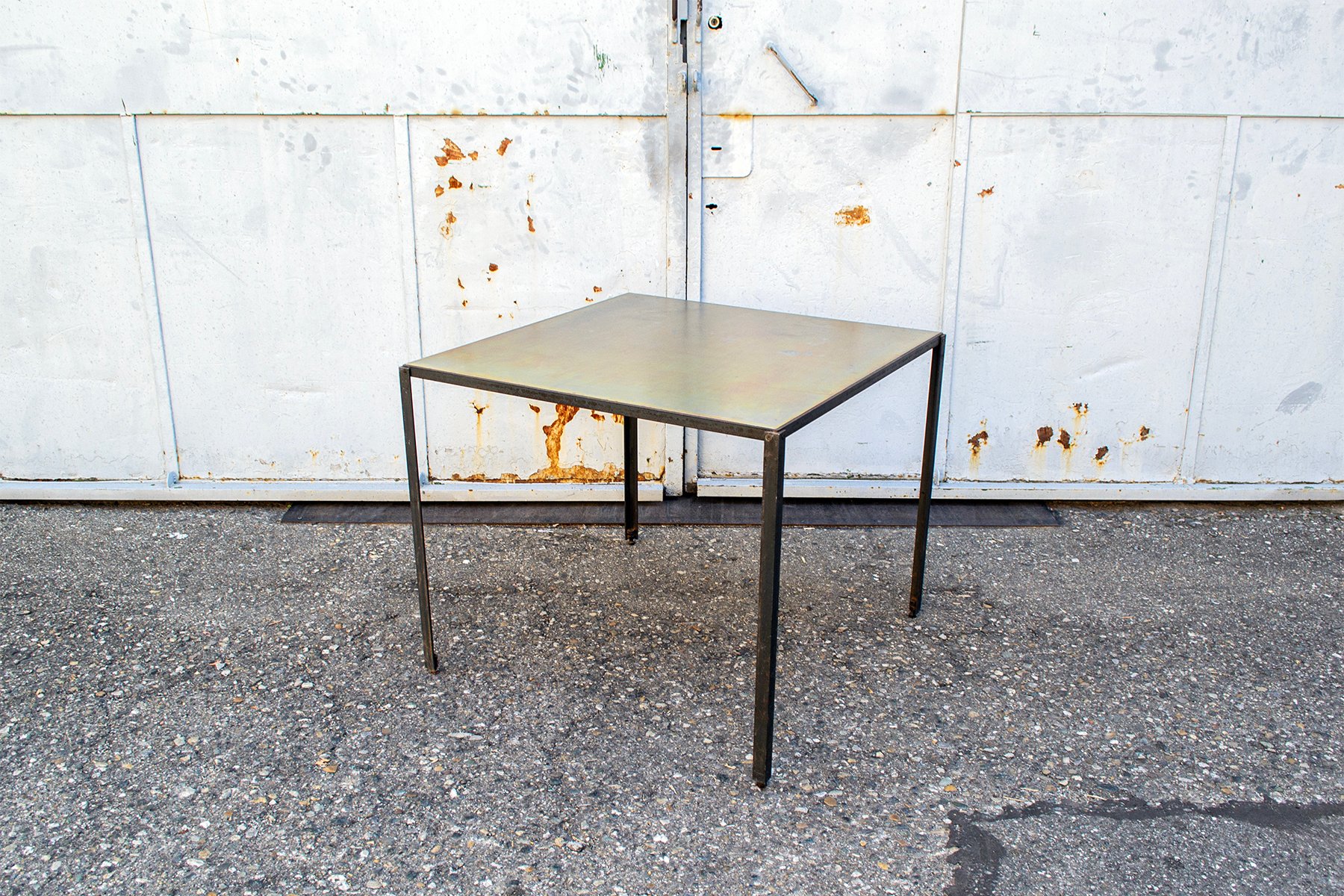 Iron and Galvanized Sheet Metal Table by Toni Cordero, 1980s for sale ...
