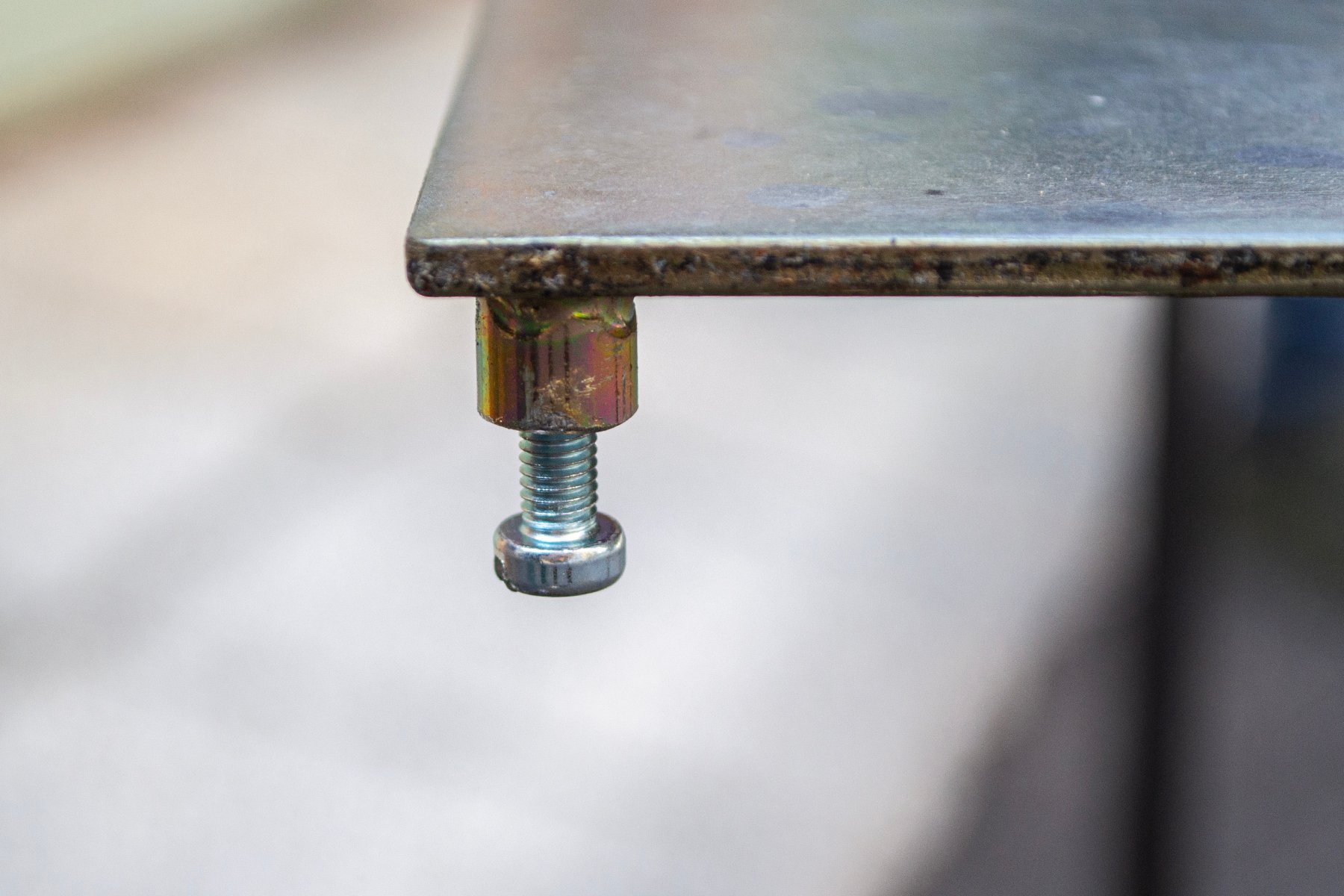 Iron and Galvanized Sheet Metal Table by Toni Cordero, 1980s for sale ...