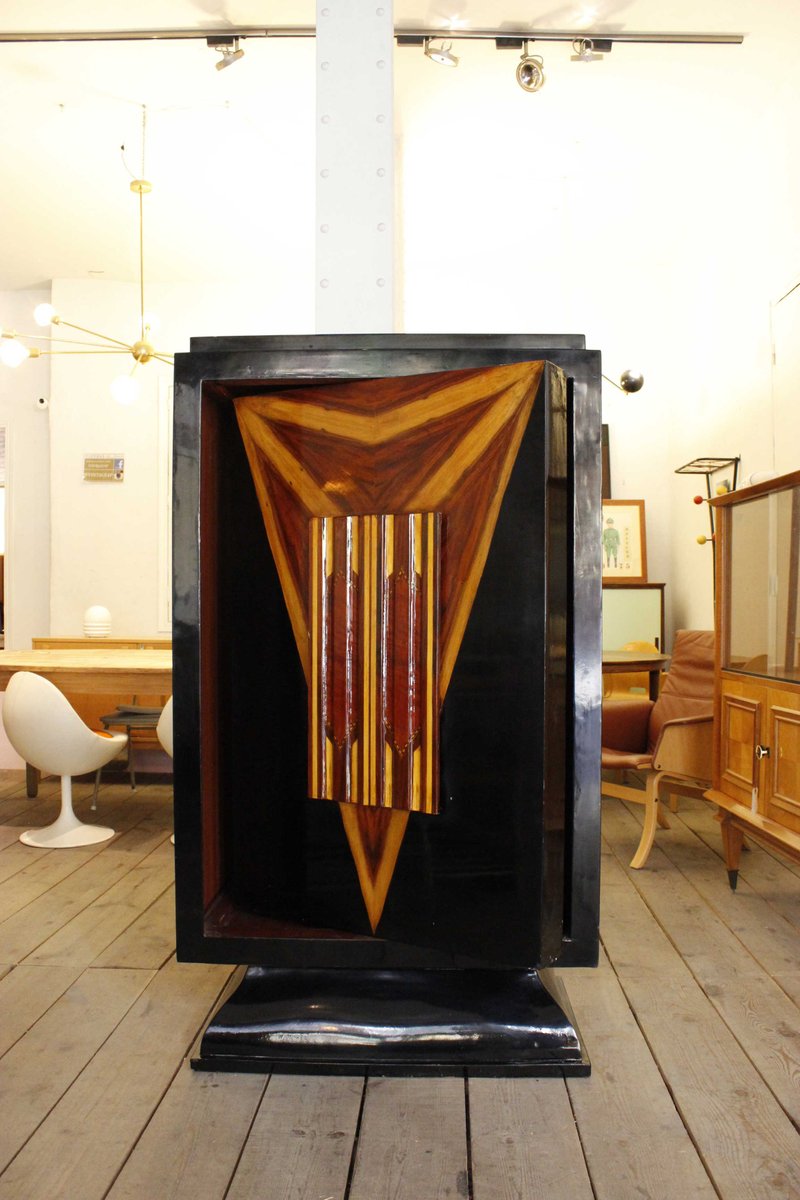 Englischer Vintage Art Deco Barschrank
