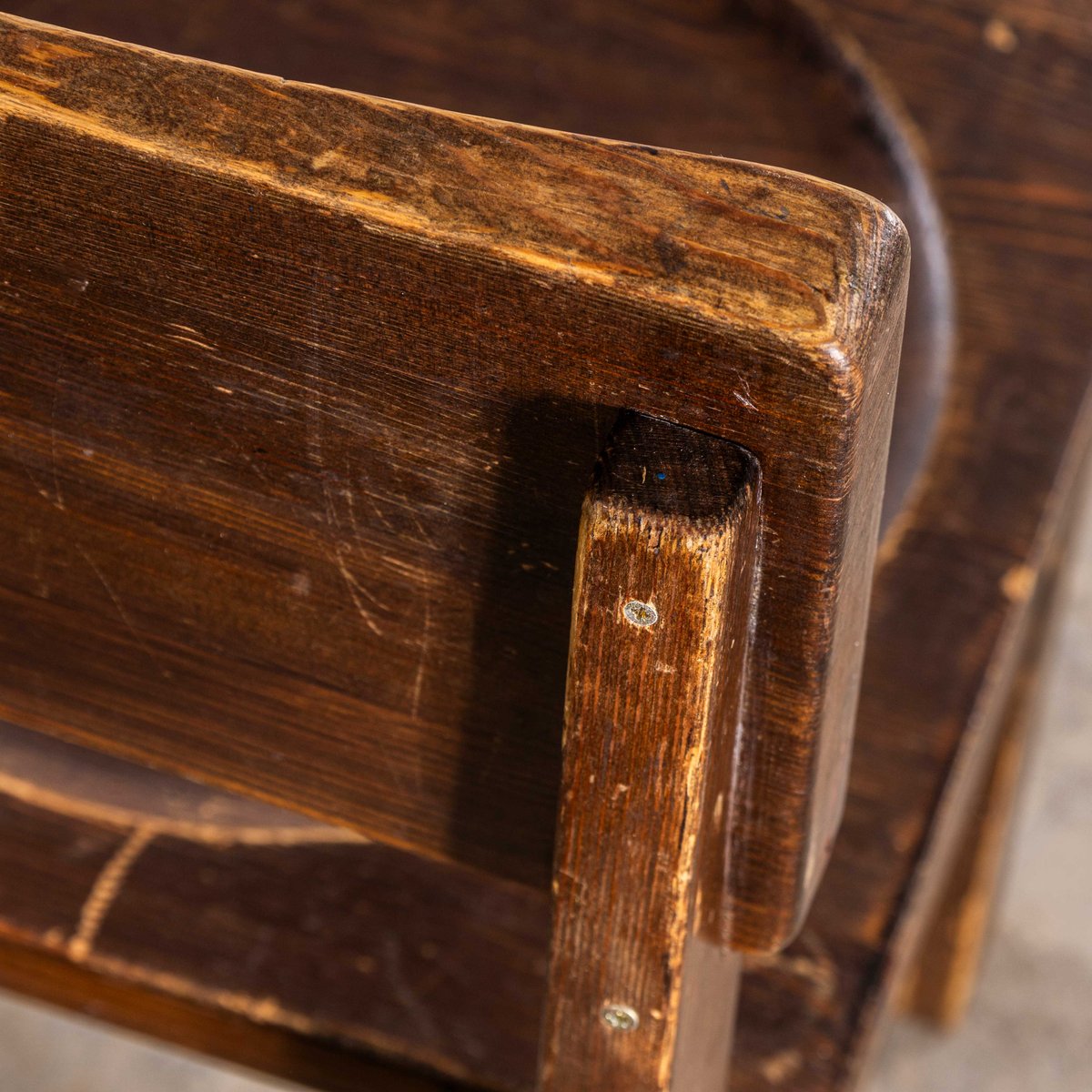 Picture Idea: Mid Century Pitch Pine Cube Dining Chairs 1950S Set Of