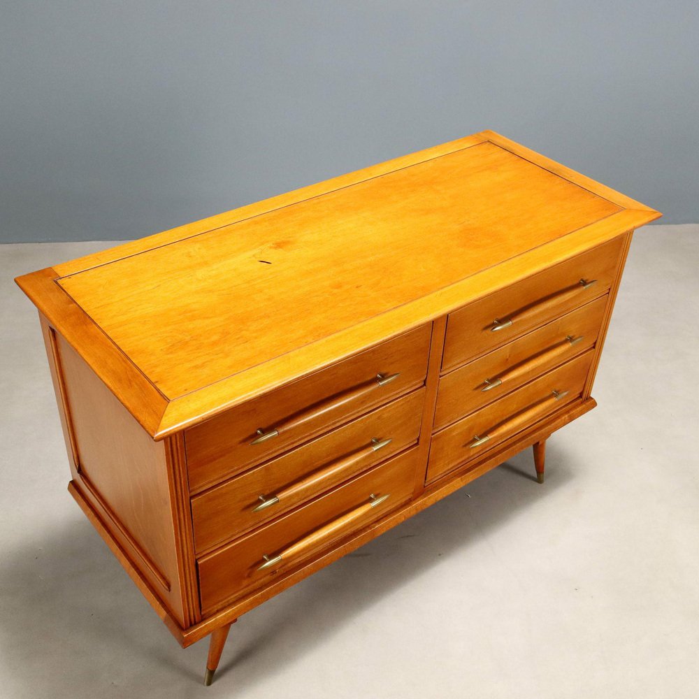 Vintage Six-Drawer Chest of Drawers, 1960s for sale at Pamono