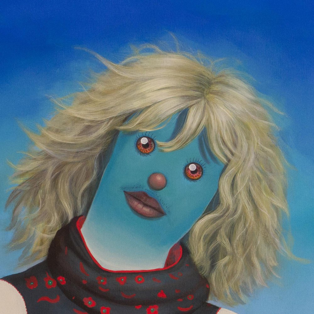Natasha Lelenco, Emoji Double Portrait, Acrylic and Spray Paint on ...