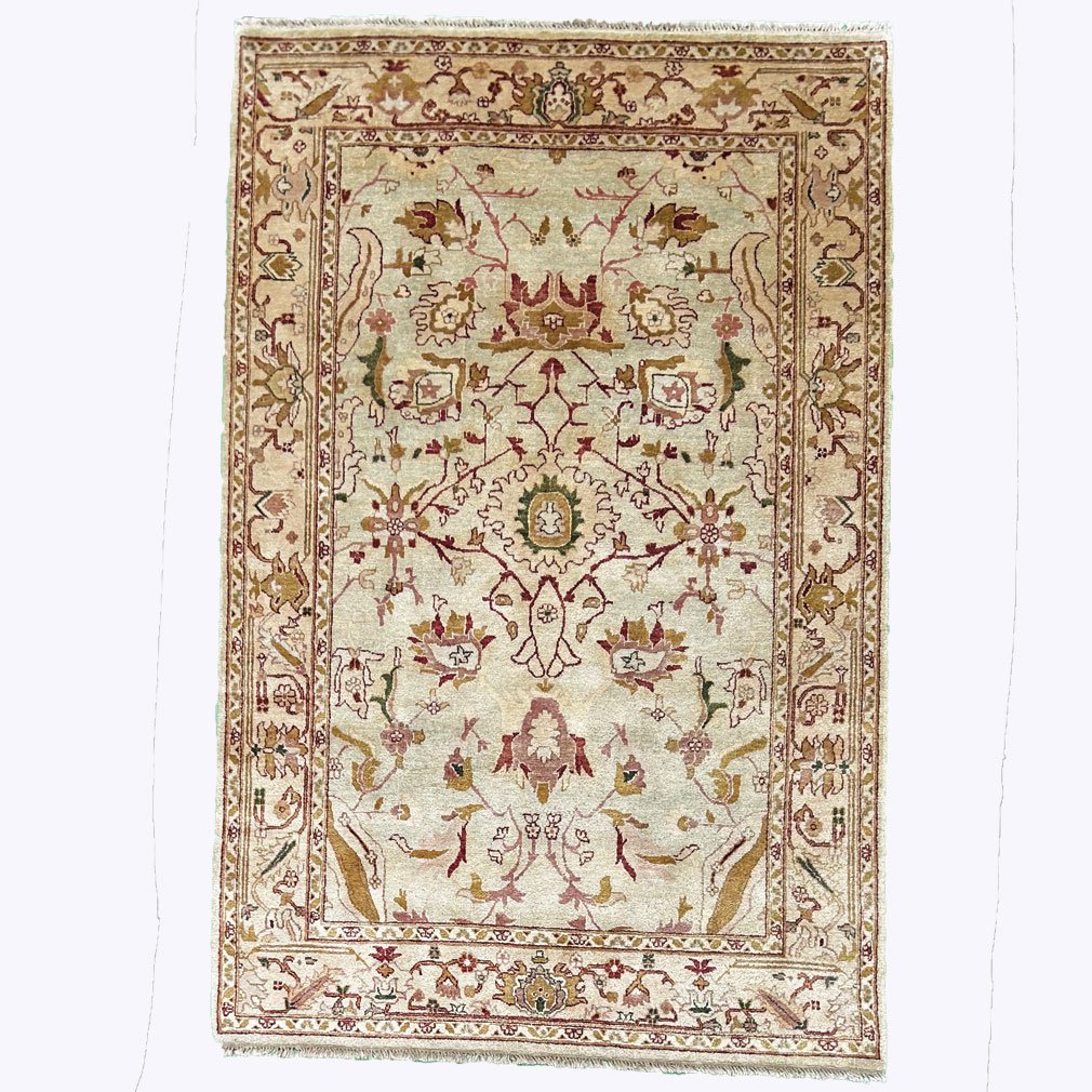 Indian Ziegler Area Rug in Wool, 1980s for sale at Pamono
