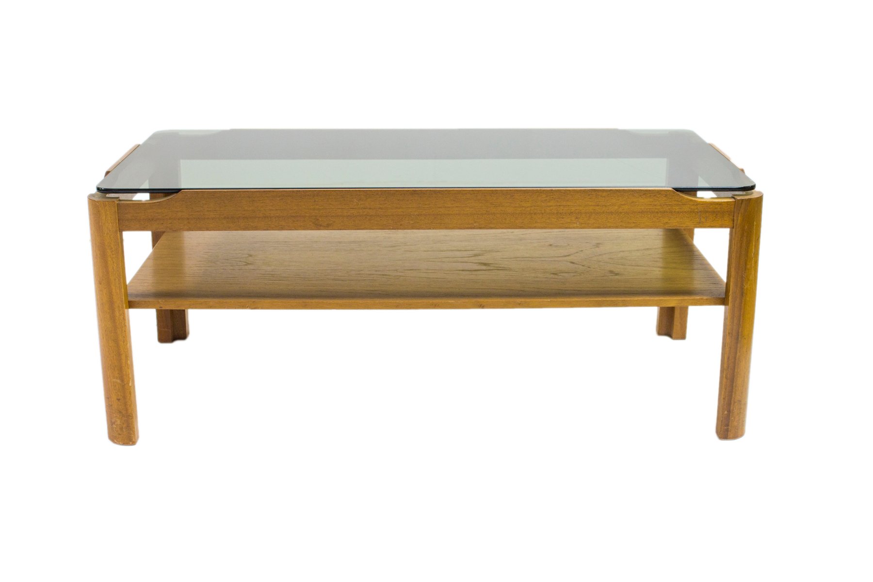 Teak Smoked Glass Coffee Table From Myer 1960s For At Pamono Teak Smoked Glass Coffee Table From Myer 1960s