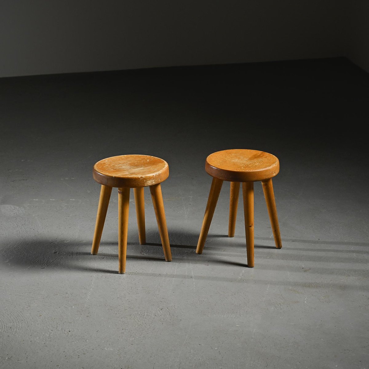 Französische Vintage Hocker von René Martin, 1960er, 2er Set bei Pamono ...