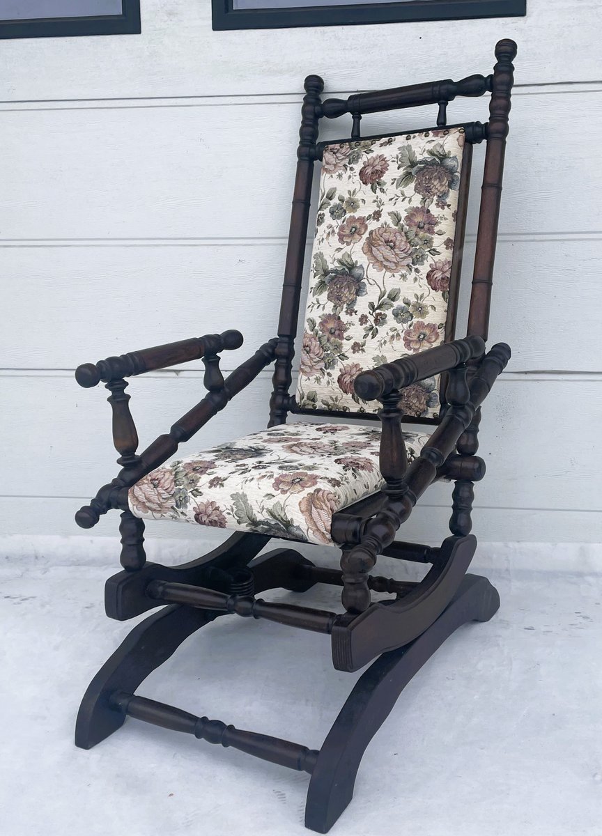 Renovated Spring Rocking Chair from Befos, 1900s for sale at Pamono