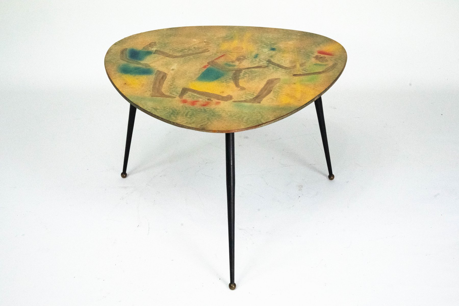 Mid-Century Modern Italian Tripod Coffee Table, 1950s for sale at Pamono