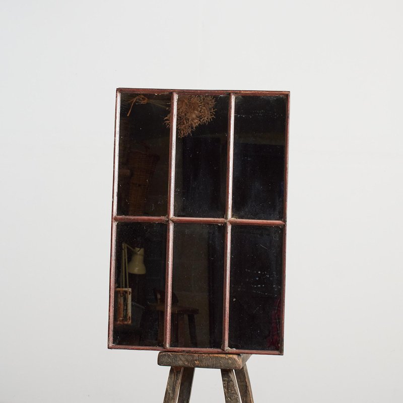 Image showcasing Factory Window Mirror, 1950s for sale at Pamono