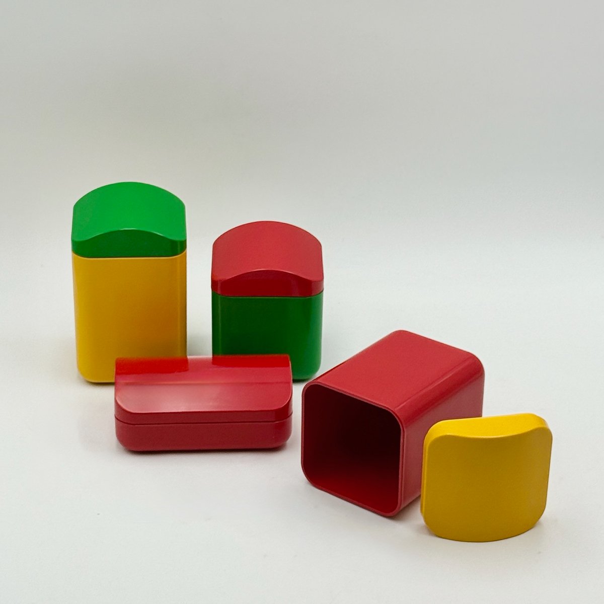 Modular Plastic Container Set by Makio Hasuike for Gedy, 1970s, Set of ...