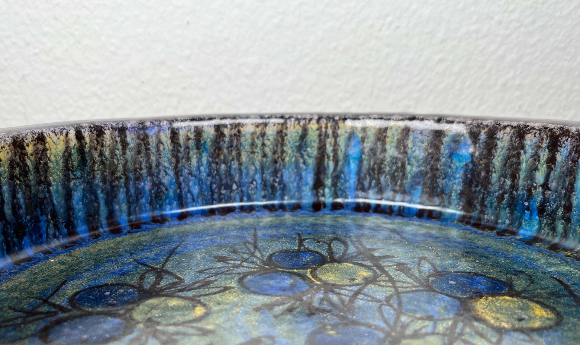 Large Mid-Century Modern Danish Studio Pottery Bowl from Bangholm ...