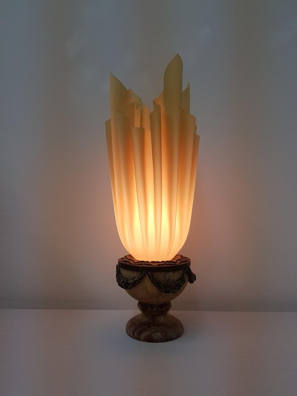 Modern Draped Torch Table Lamp by Georgia Jacob, France for sale at Pamono