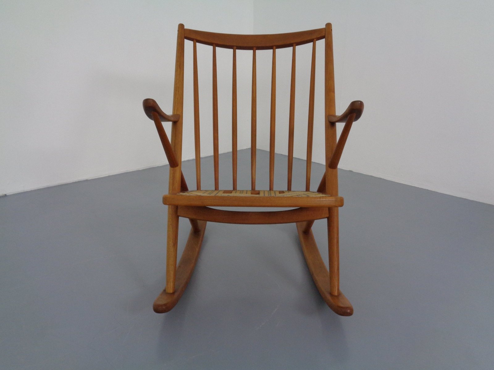 Teak Rocking Chair by Frank Reenskaug for Bramin, Denmark, 1960s for ...