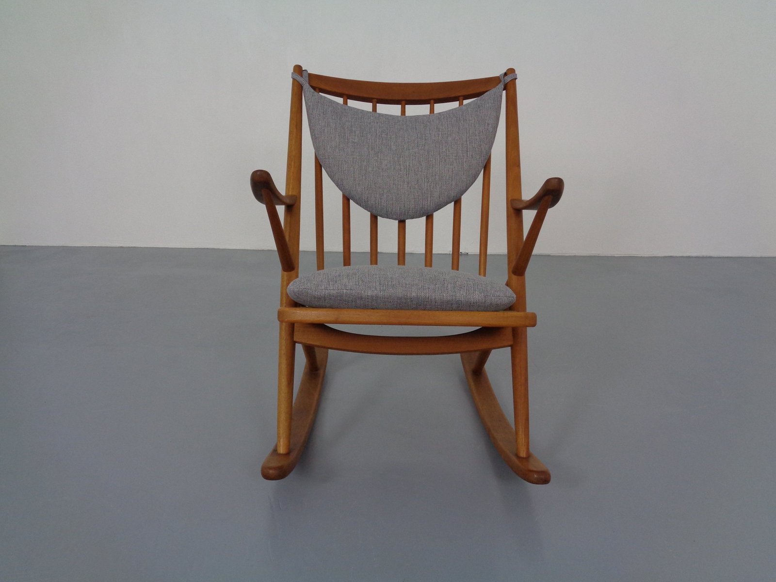 Teak Rocking Chair by Frank Reenskaug for Bramin, Denmark, 1960s for ...