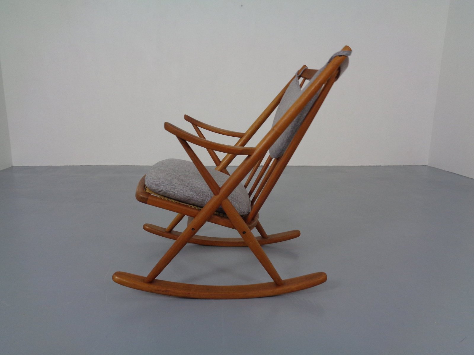 Teak Rocking Chair by Frank Reenskaug for Bramin, Denmark, 1960s for ...