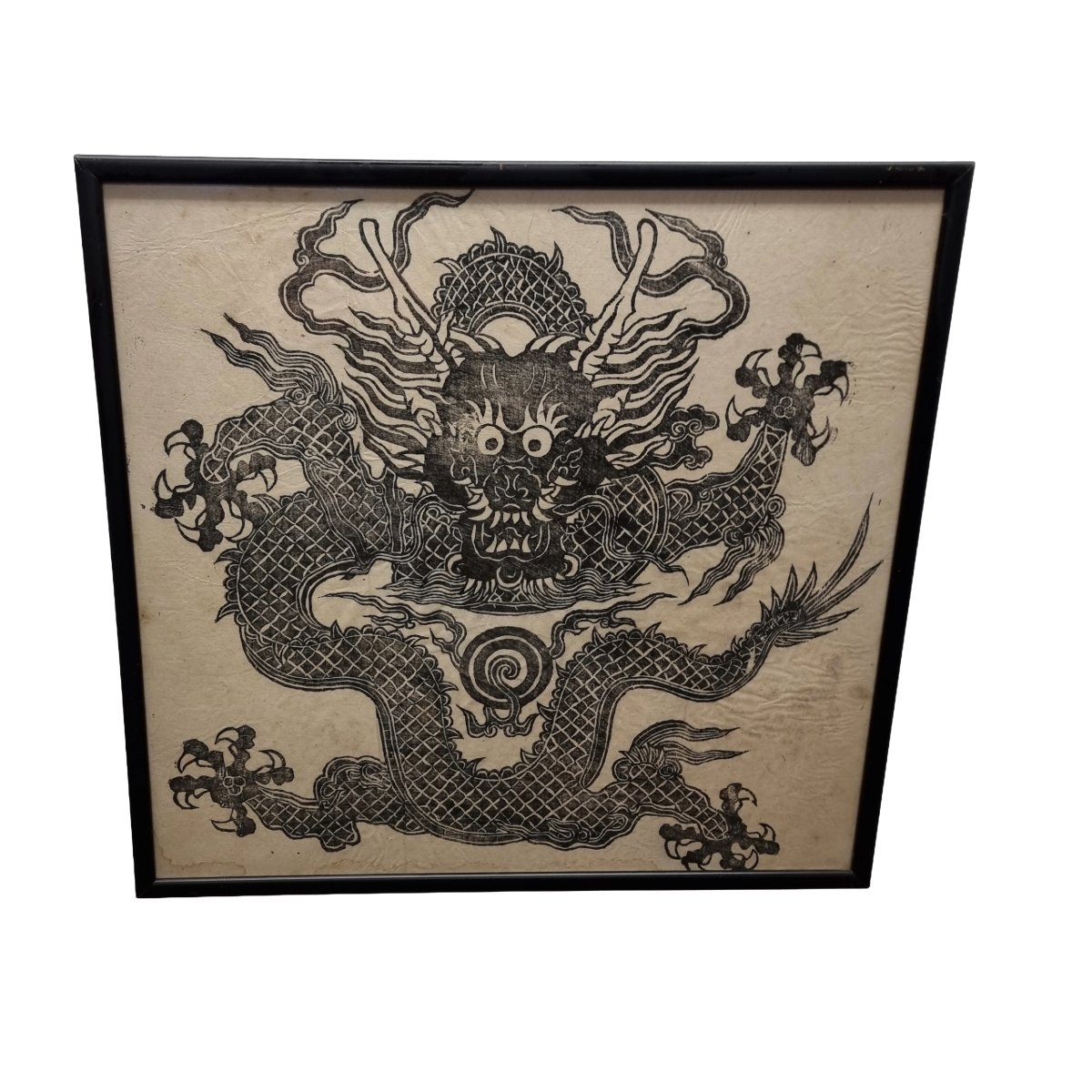 Asian Artist, Dragon, 1970s, Ink on Rice Paper for sale at Pamono