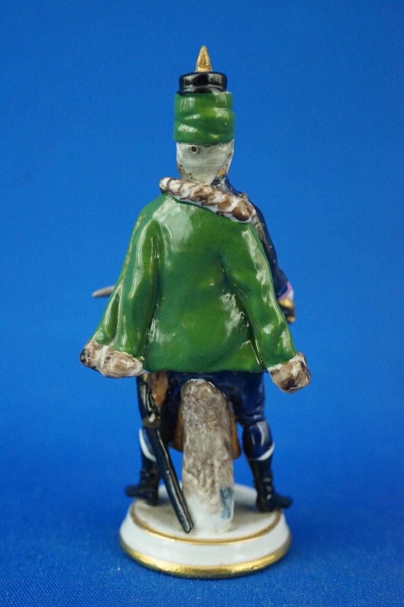 Hochet Ancien Tête Porcelaine Marotte - Poupée 19ème Siècle, 30 Cm, France