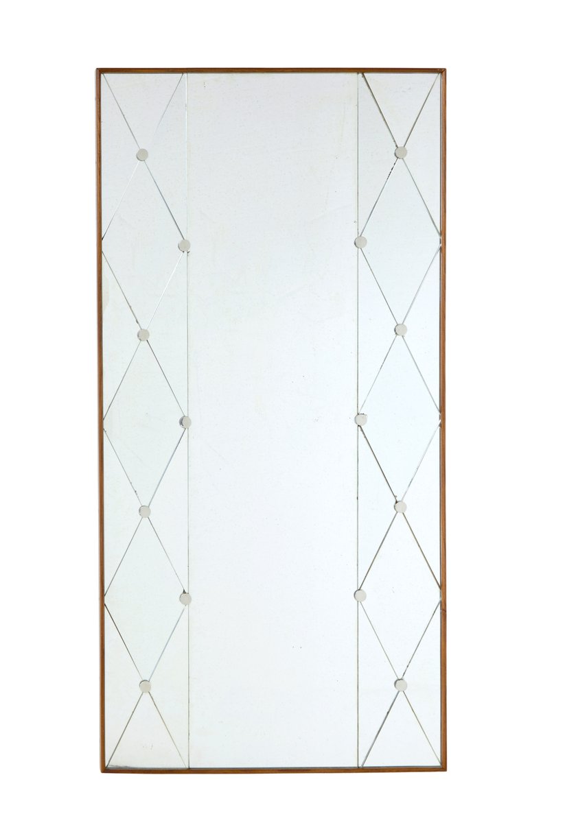 Mid-Century Modern Swedish Segmented Portrait Wall Mirror, 1950 for ...