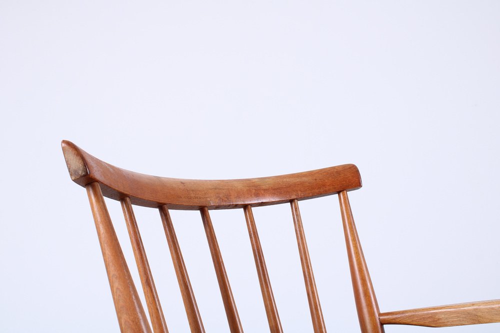 Ash Wood Rocking Chair from Pastoe, 1950s for sale at Pamono