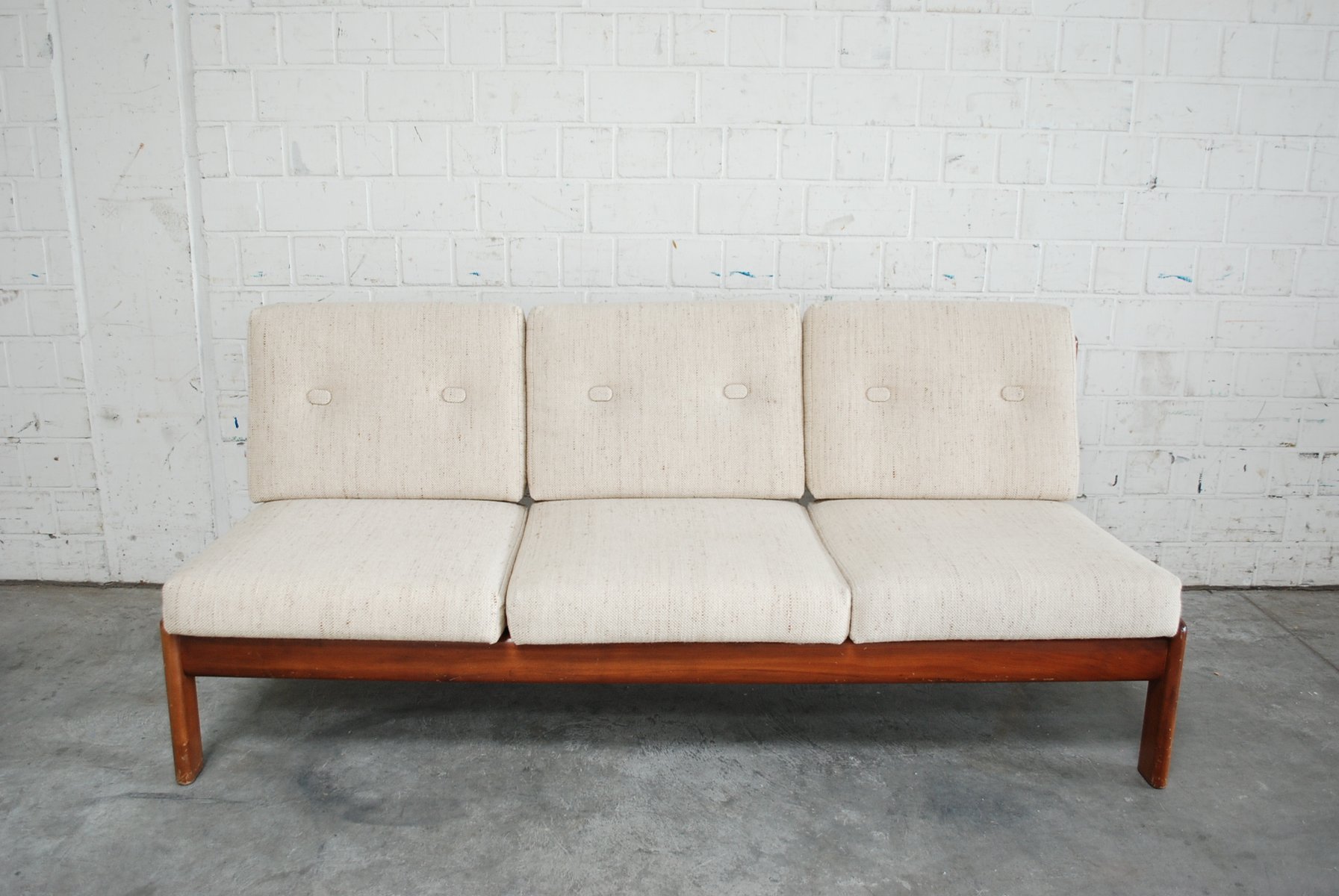 Vintage Cherrywood Sofa From Knoll For At Pamono Vintage Cherrywood Sofa From Knoll