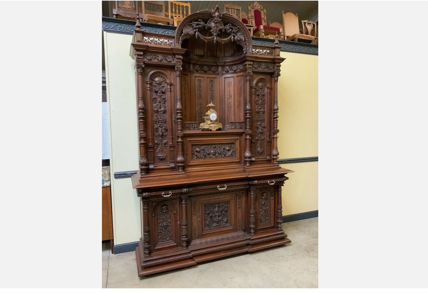 Neo Renaissance Column Neo-Renaissance Column Buffet, 1880s for sale at Pamono