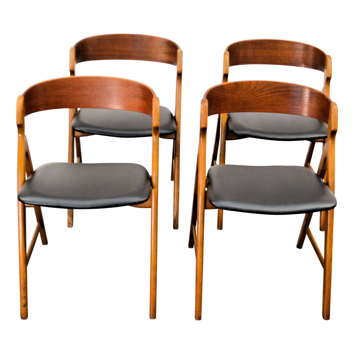 Sillas de comedor vintage de madera de Henning Kjaernulf para ... Sillas de comedor vintage de madera de Henning Kjaernulf para ...