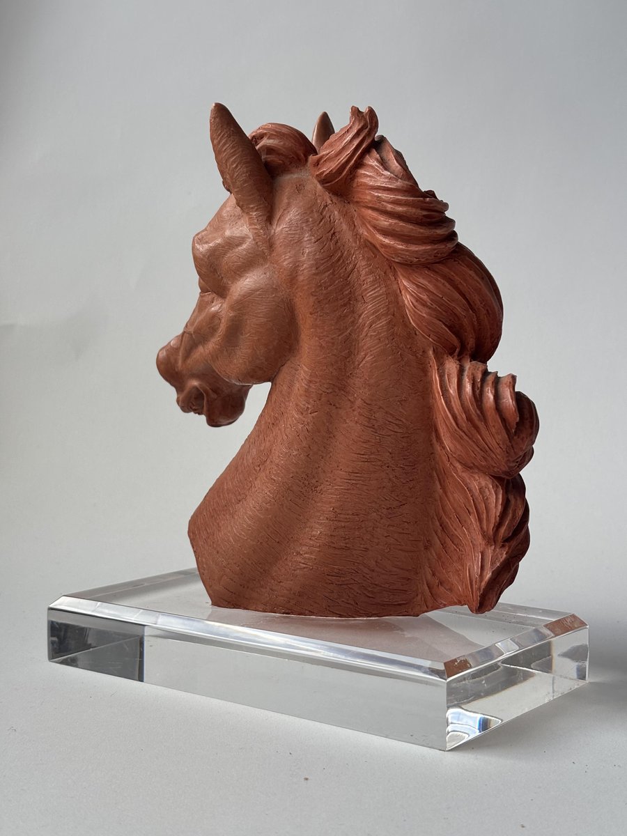 Sculpture of a Horse's Head in Resin and Acrylic after Miguel ...
