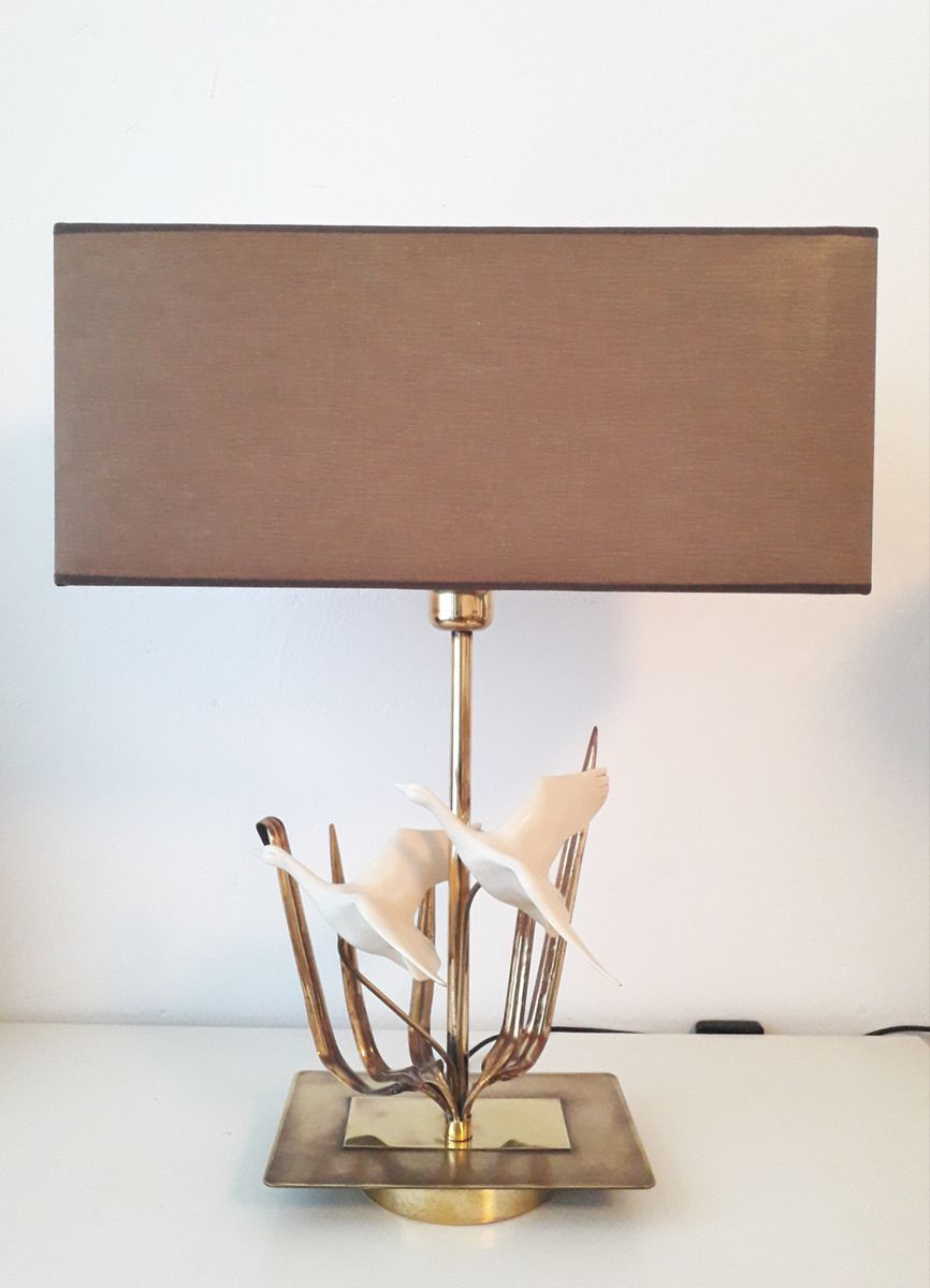 Vintage Hollywood Regency Brass Table Lamp With Ducks For At Pamono Vintage Hollywood Regency Brass Table Lamp With Ducks