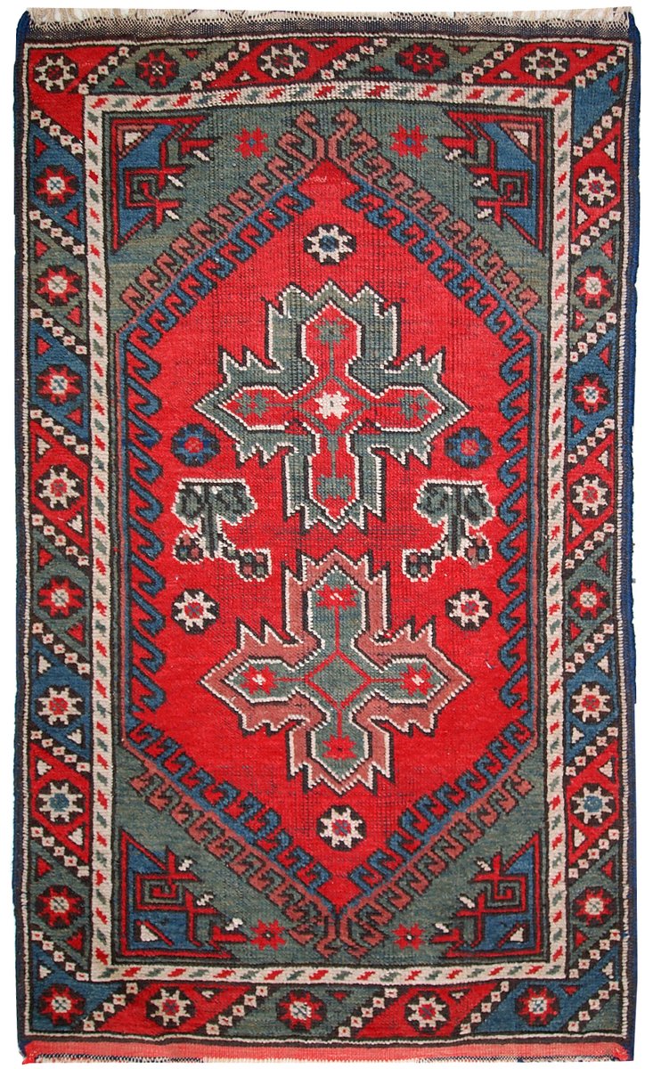 Antique Handmade Turkish Anatolian Rug, 1920s for sale at Pamono
