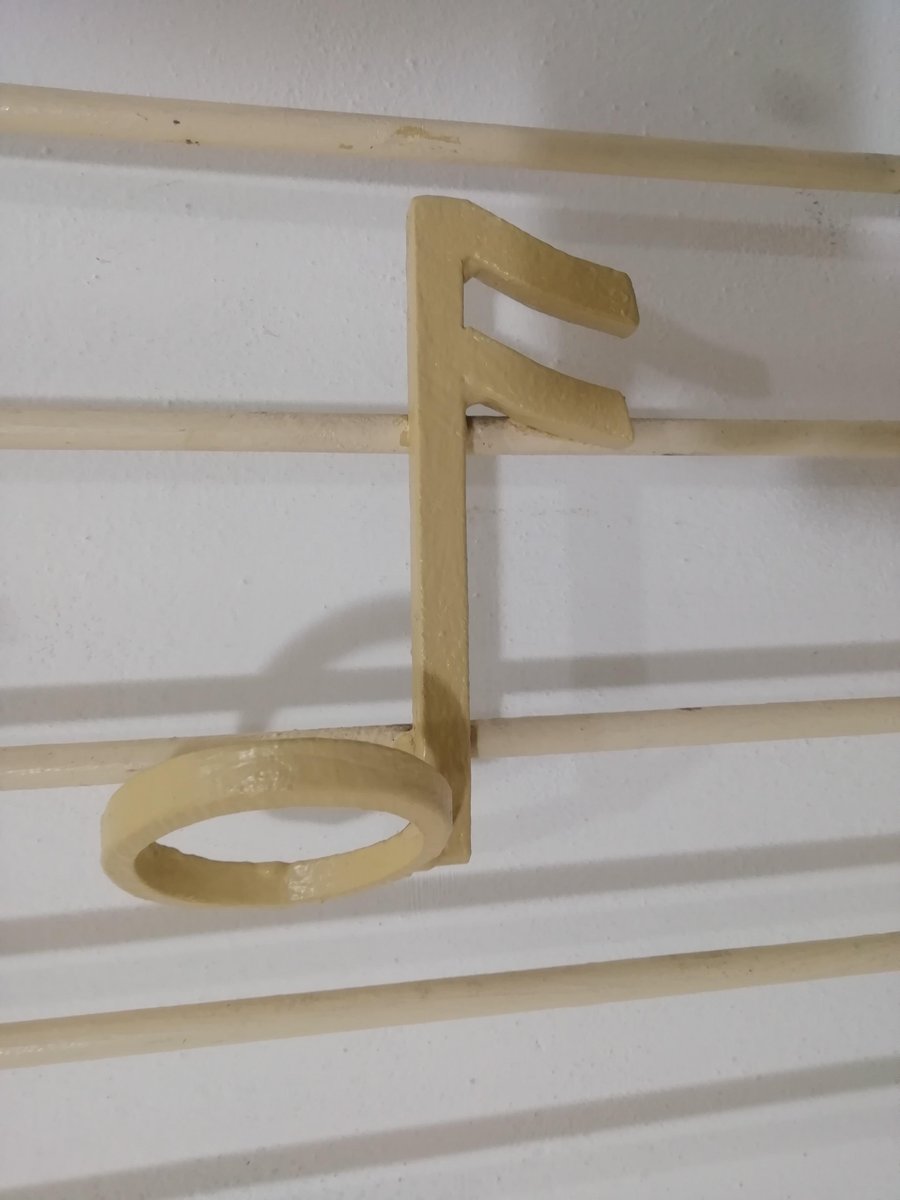 Musical Note Coat Rack Wall Coat Rack with Musical Notes and Sheet Music, Italy, 1950s for ...