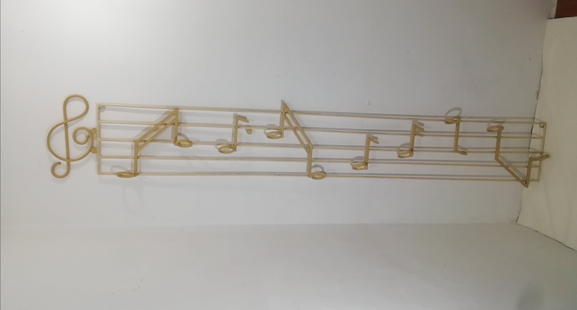Musical Note Coat Rack Wall Coat Rack with Musical Notes and Sheet Music, Italy, 1950s for ...
