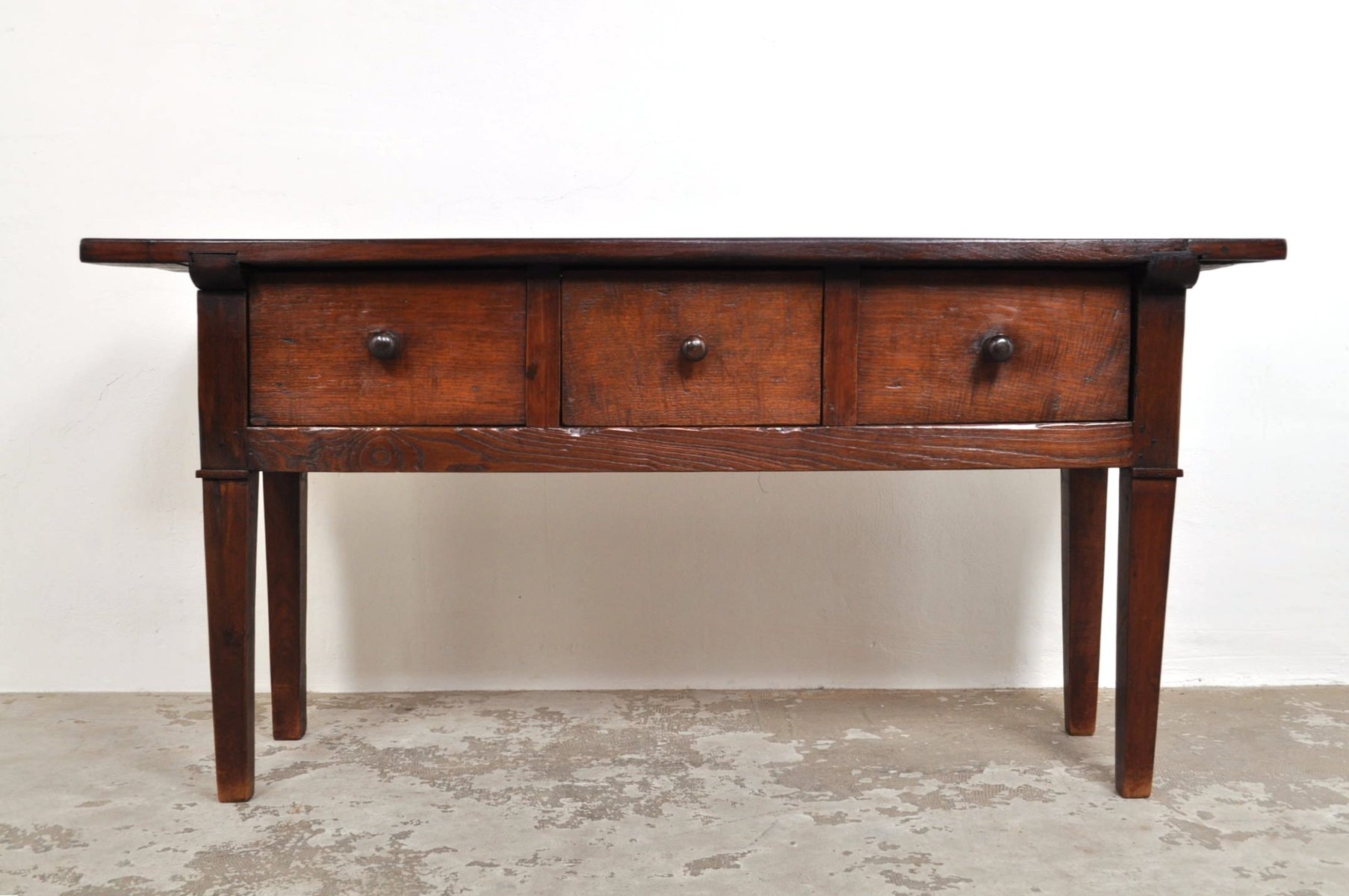 Table d'Appoint Antique en Châtaignier, Espagne, 1850s en vente sur Pamono