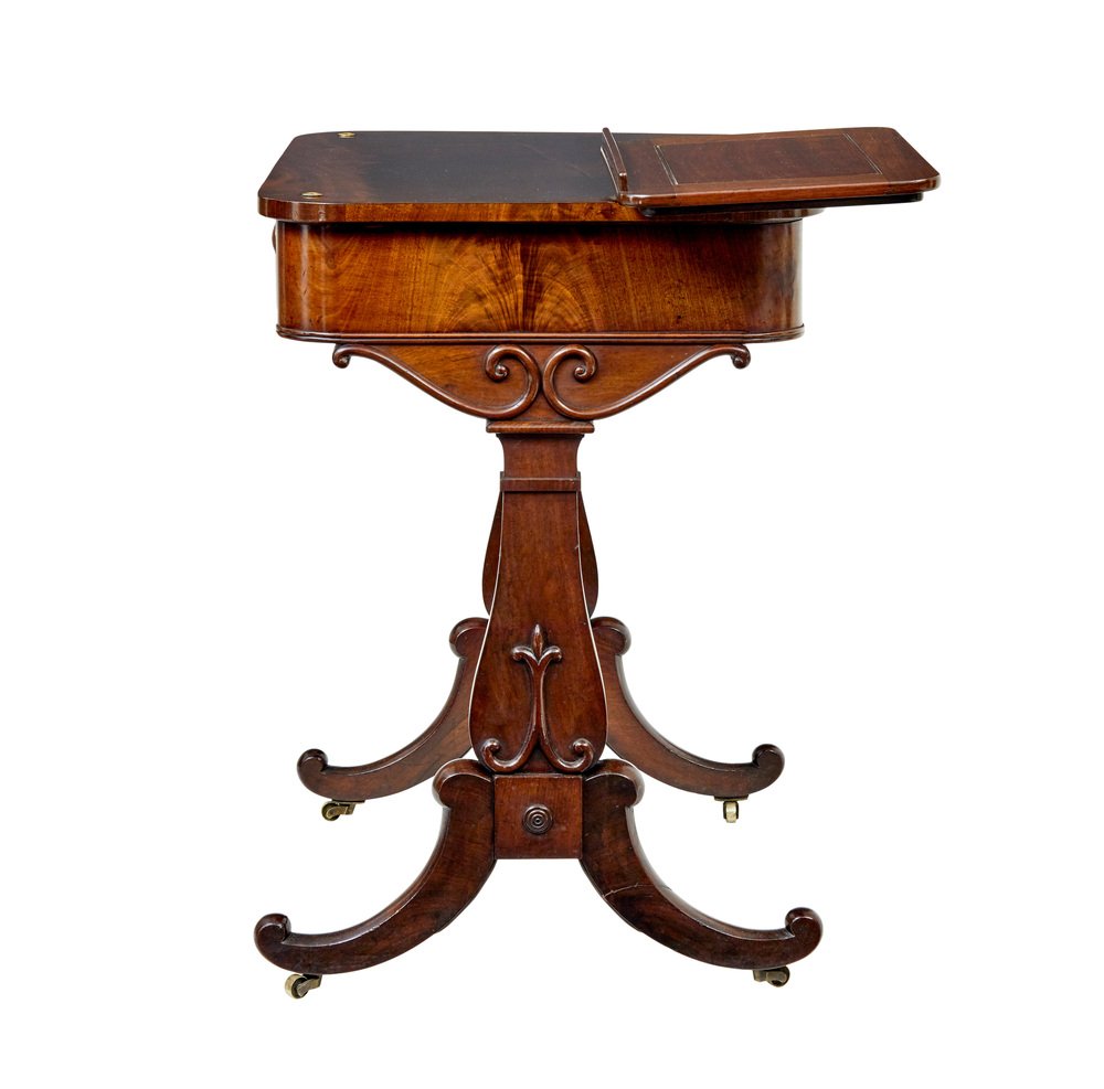 Antique Writing Table with Folio Stand, 1860 for sale at Pamono