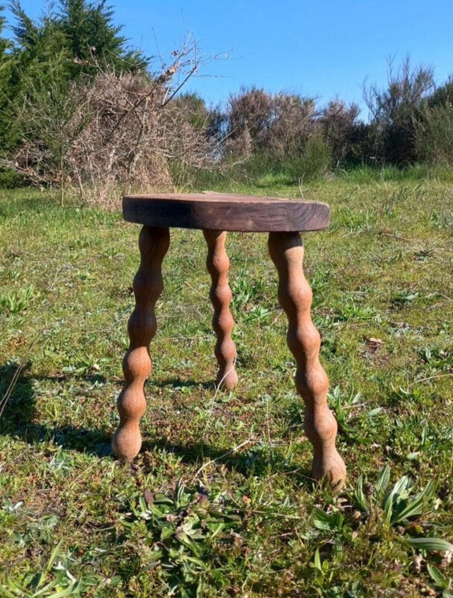 Vintage Milking Stool, 1930s for sale at Pamono