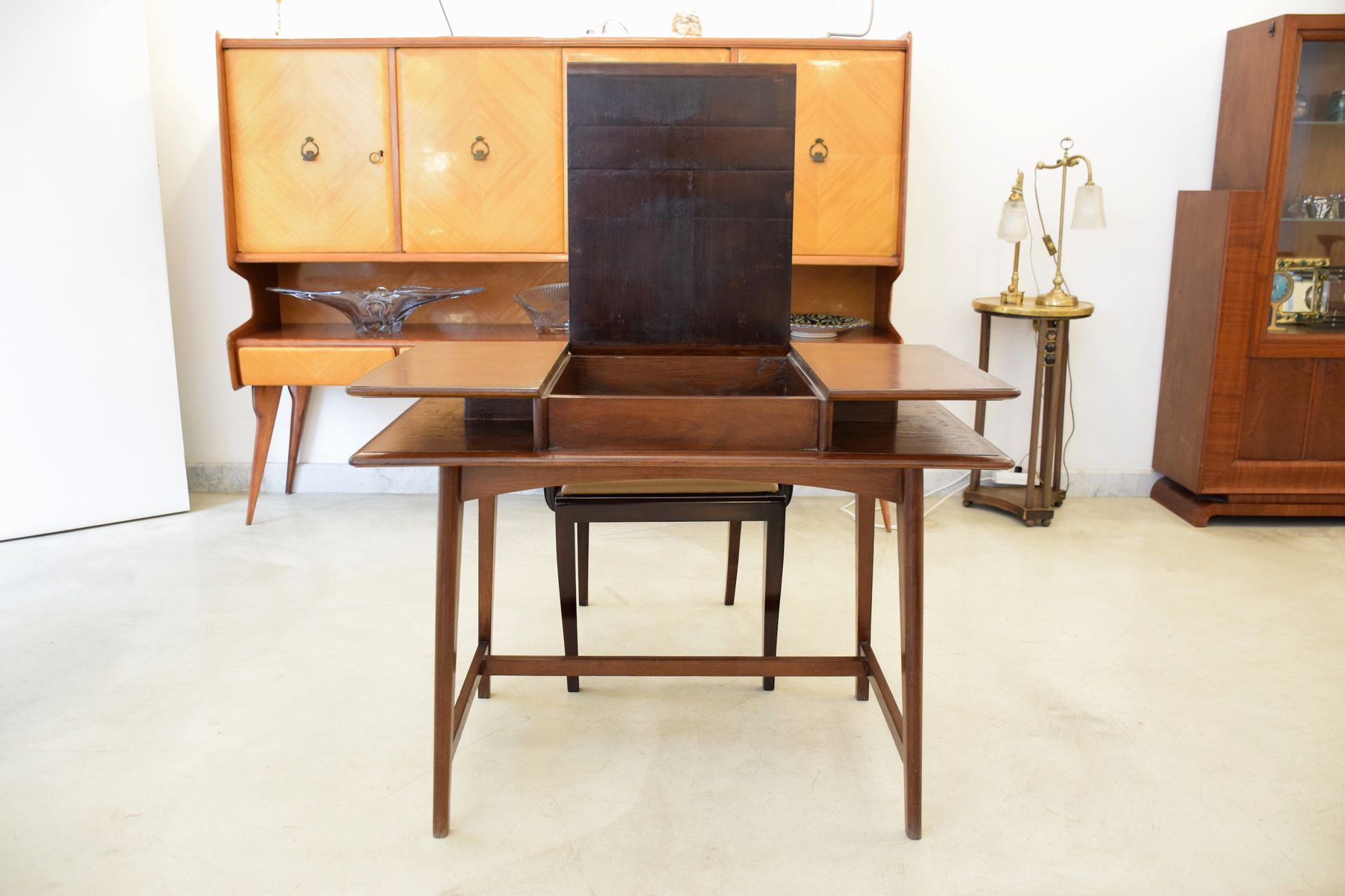 flip top desk vanity midcentury french flip top desk 1950s for sale at pamono flip top desk vanity midcentury french flip top desk 1950s for sale at pamono