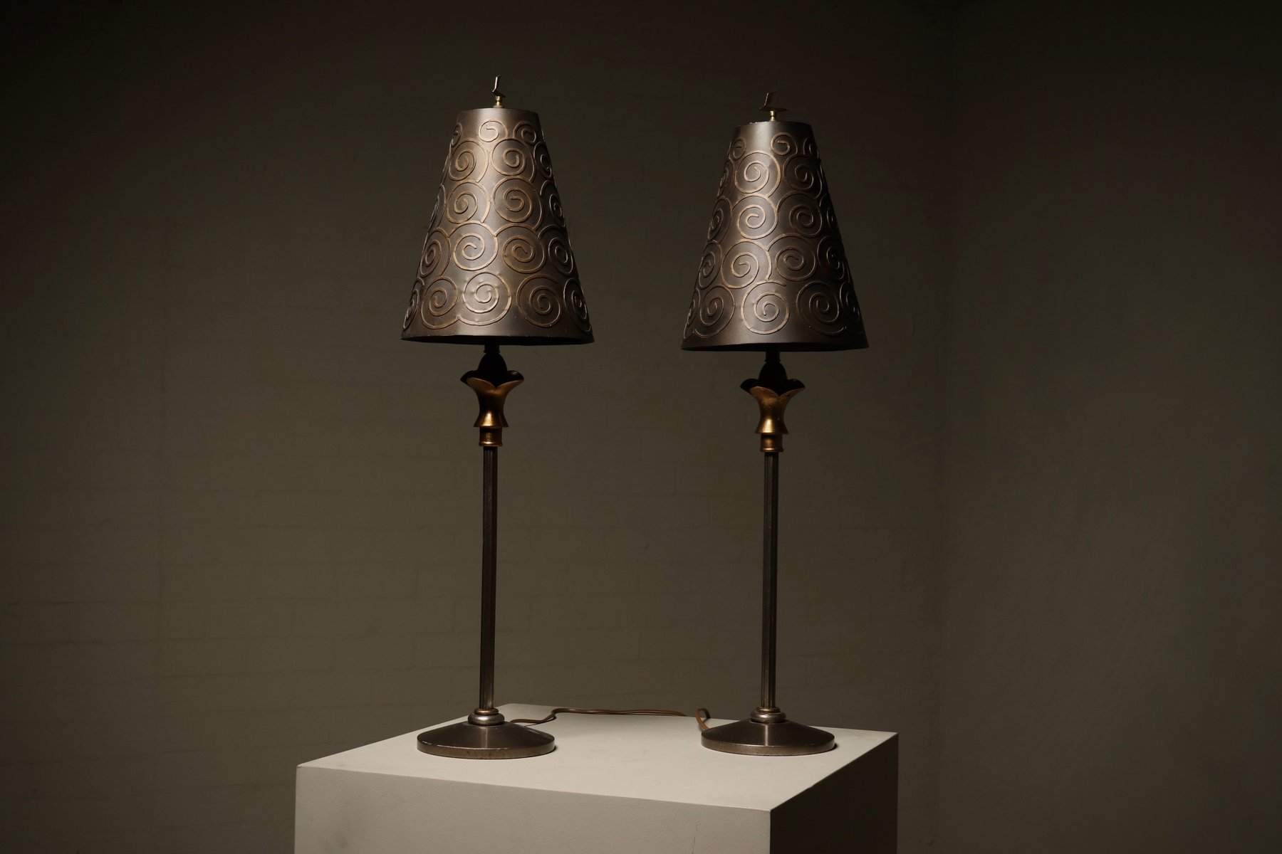Vintage Table Lamps by Lam Lee for Leeazanne, 1990s, Set of 2 for sale ...