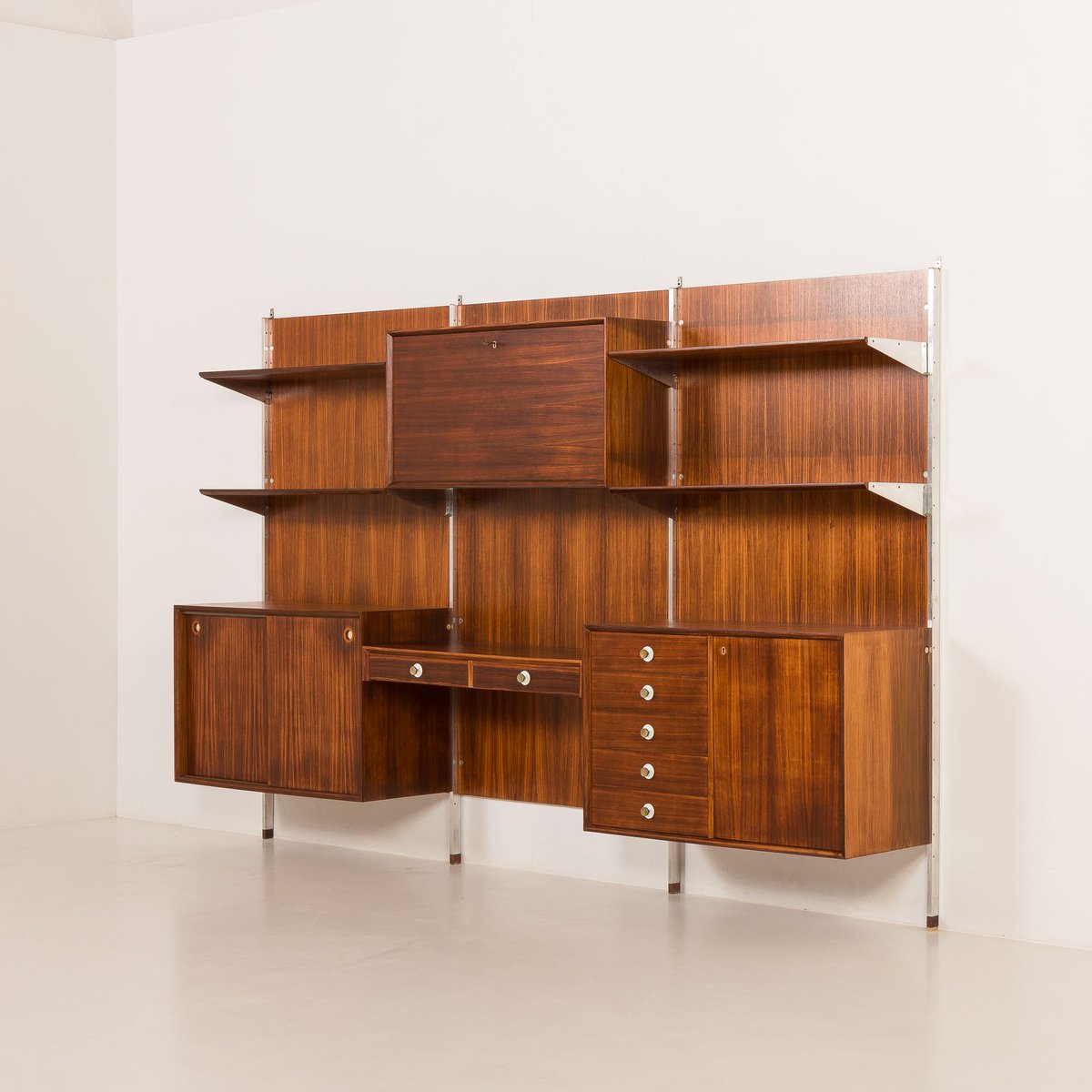 Mid-Century Modern Italian Wall Unit by George Coslin for 3V ...