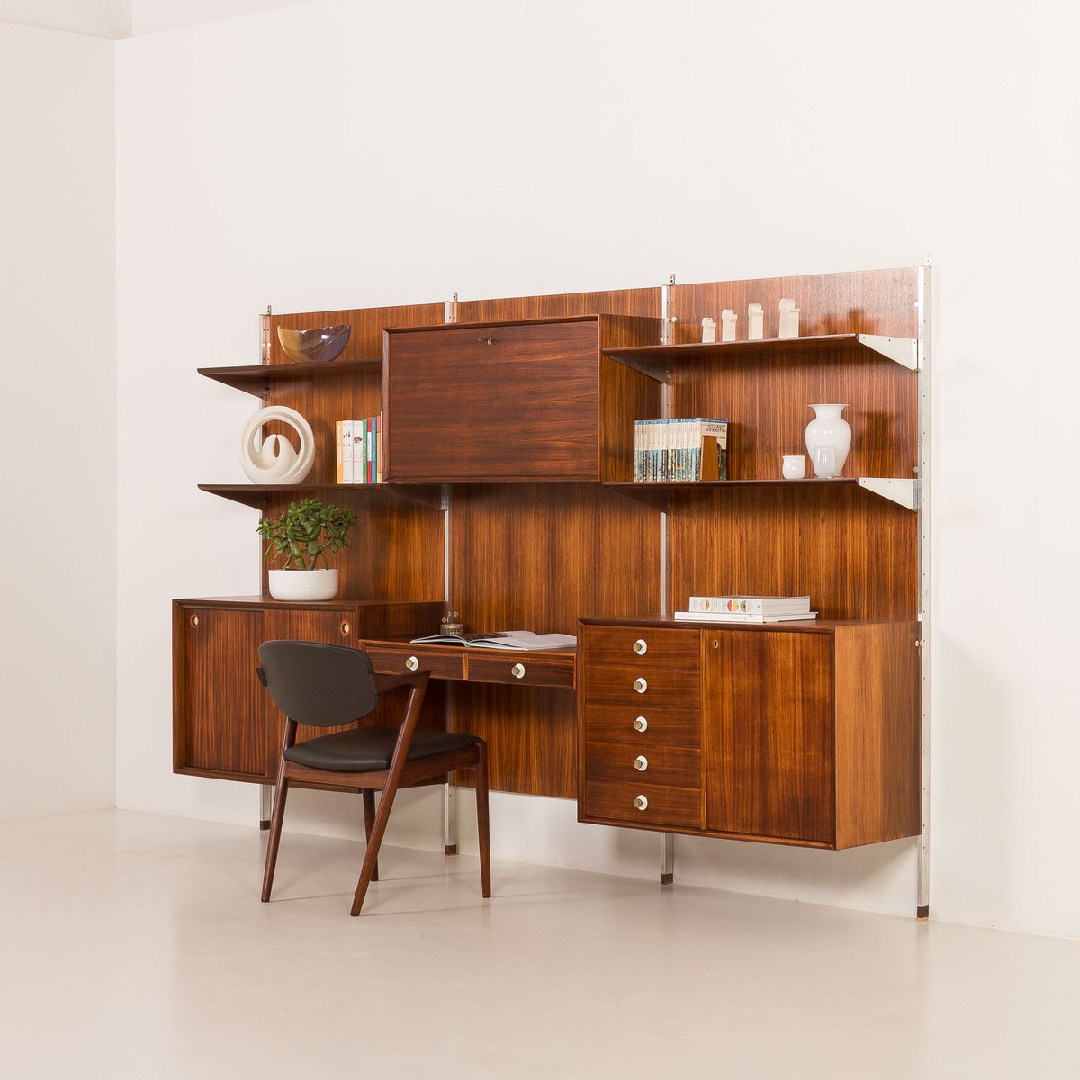 Mid-Century Modern Italian Wall Unit by George Coslin for 3V ...