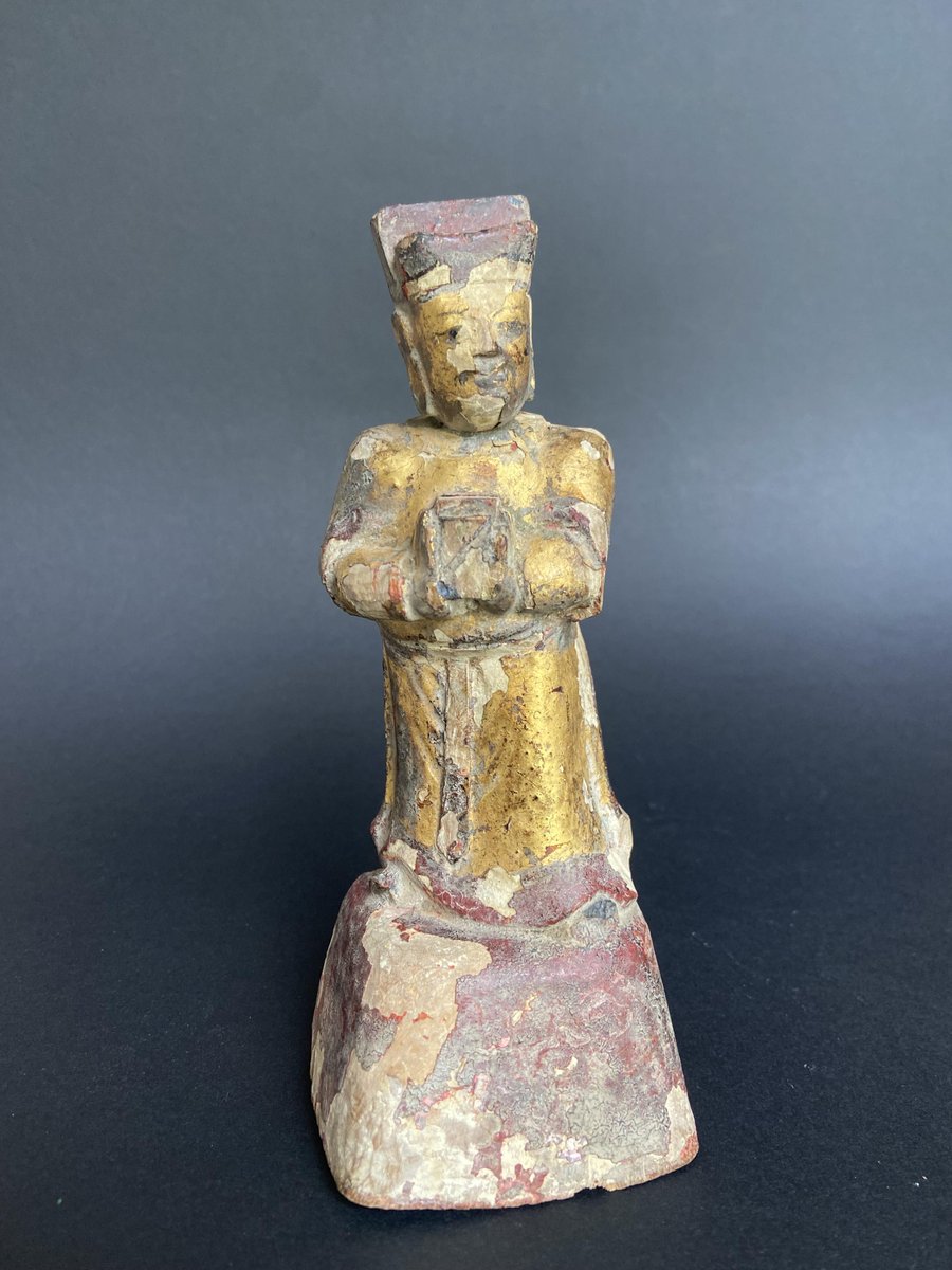 Antique Chinese Wooden Ritual Figure with Consecration Cavity for sale ...