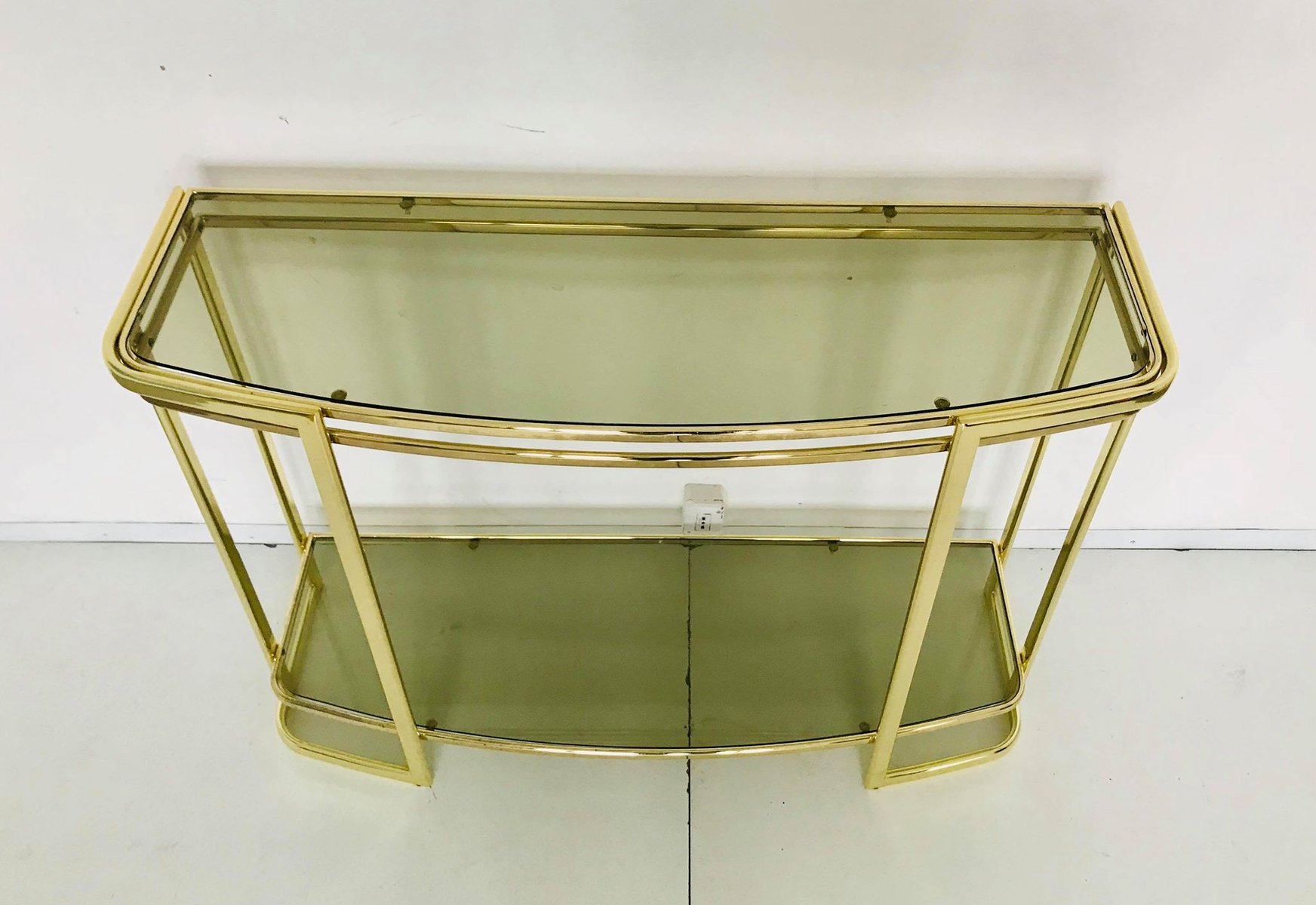 Table Console et Miroir, Italie, 1970s en vente sur Pamono