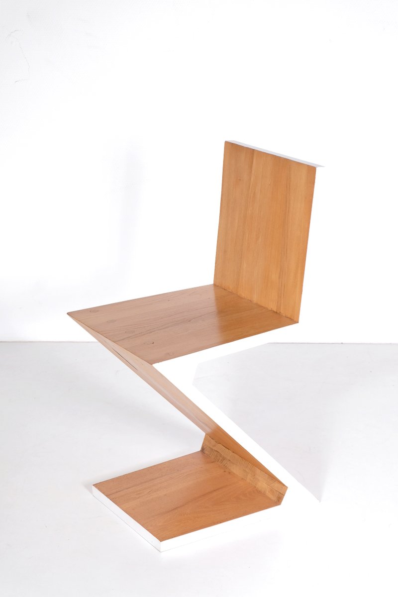 Mid Century Zig Zag Chairs By Gerrit Thomas Rietveld 1960s Set Of Mid Century Zig Zag Chairs By Gerrit Thomas Rietveld 1960s Set Of 4