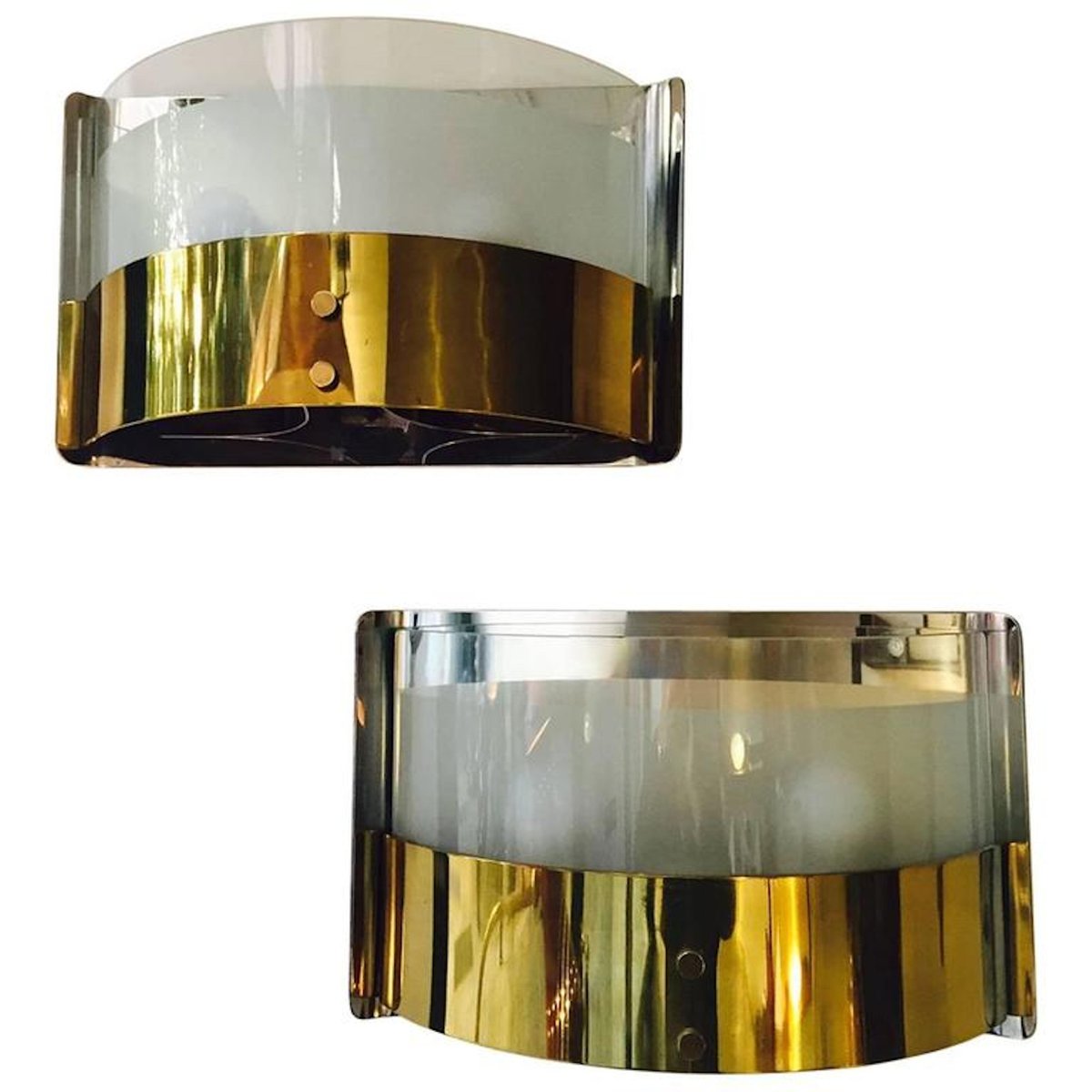 Vintage Wall Sconces By Luigi Caccia Dominioni For Azucena Set Of 2