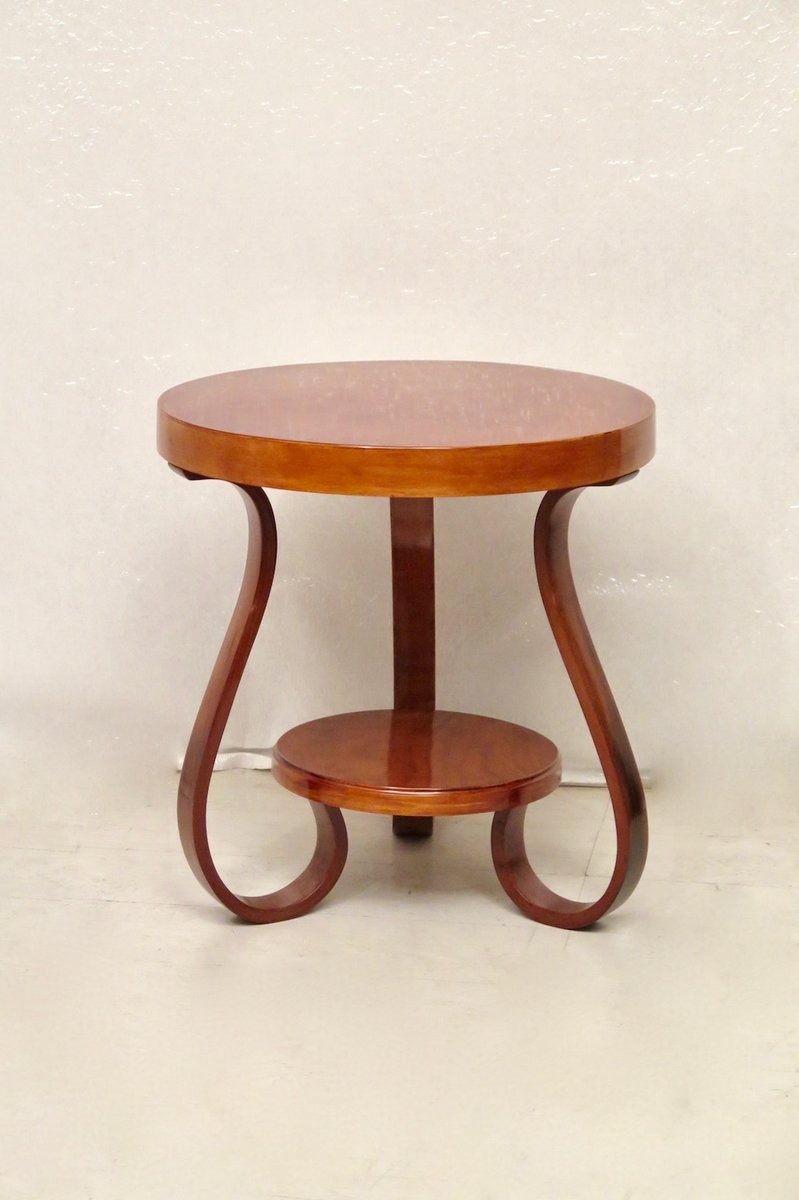 Italian Round Cherrywood Side Table 1930s For At Pamono Italian Round Cherrywood Side Table 1930s