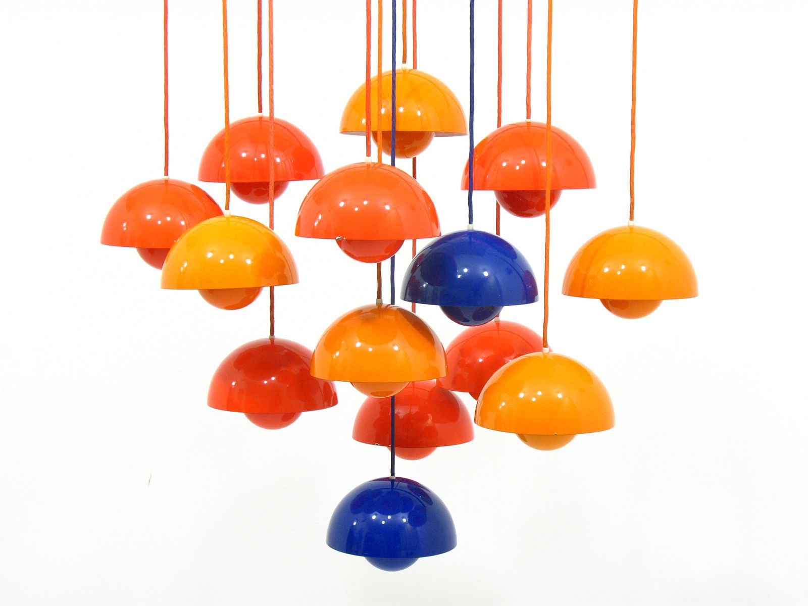 Flower Pot Hanging Lamps By Verner Panton For Louis Poulsen 1960s 3 706 00 Regular 4 656