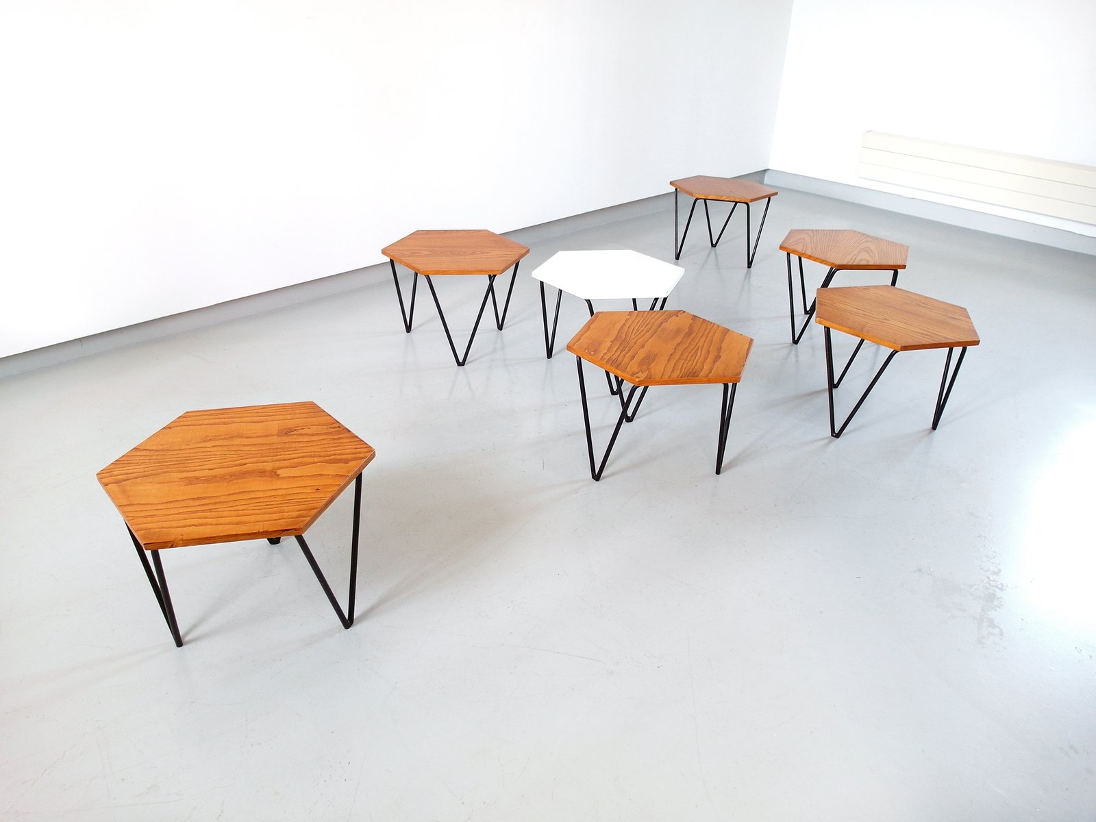 Modular Coffee Tables By Gio Ponti For I S A 1950s Set