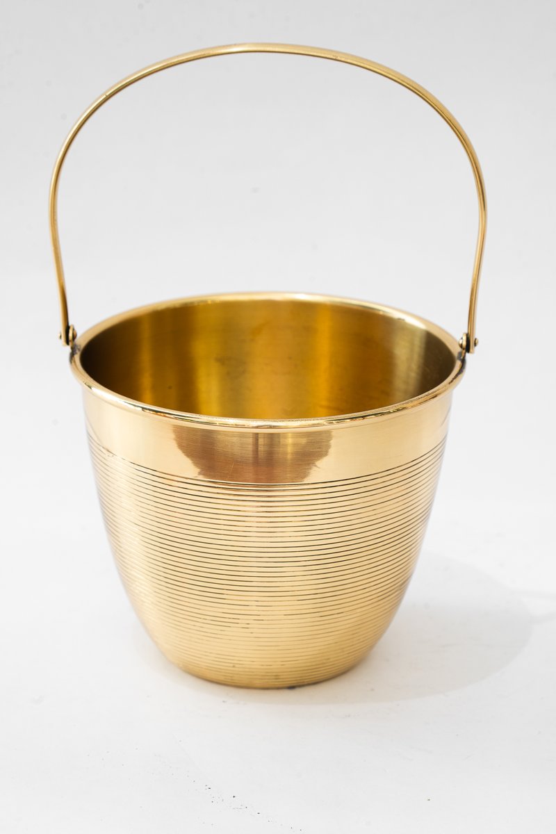 Ice Bucket in Brass, Vienna, Austria, 1920s for sale at Pamono